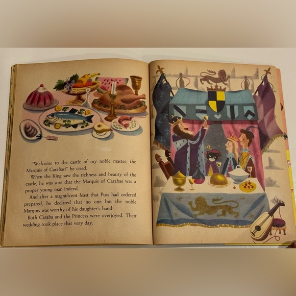 Vintage 1959 Little Golden Book - Puss in Boots Charles Perrault “B” - Picture 14 of 16